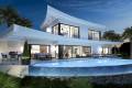 Nieuwe moderne villa met zeezicht te koop in Pego